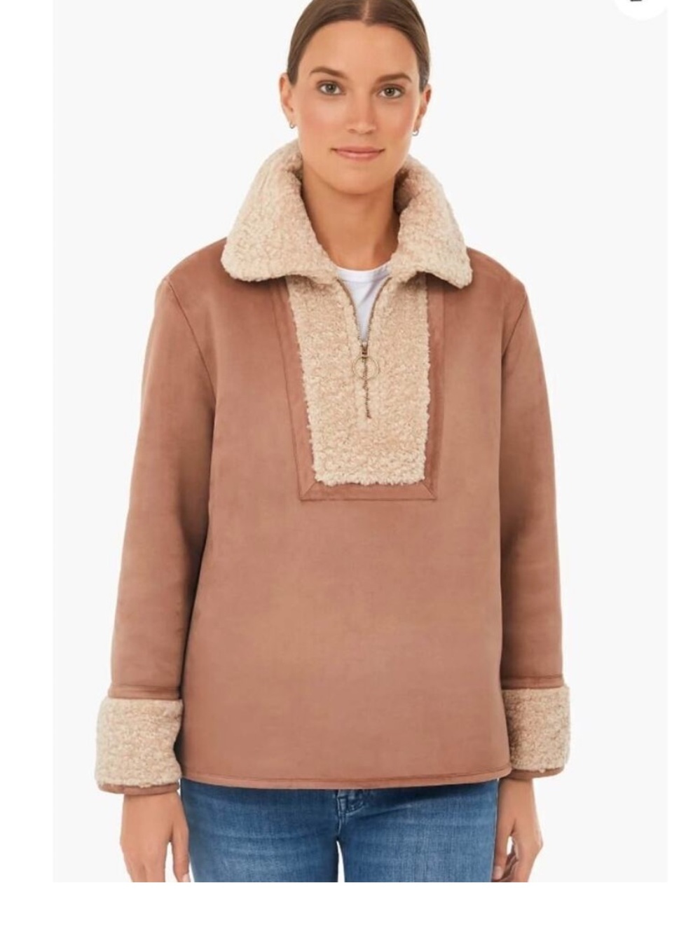 Tuckernuck Stella Shearling Pull over Jacket